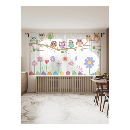 Photo "Funny Owls", size 145x180 cm, 2 pcs