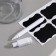 A set of baths for a bathroom, 4 pcs 270 ml, glass, black color