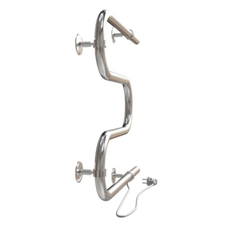 Electric towel "Sanprise" M-shaped, 500x500 mm, side connection, chromium-7