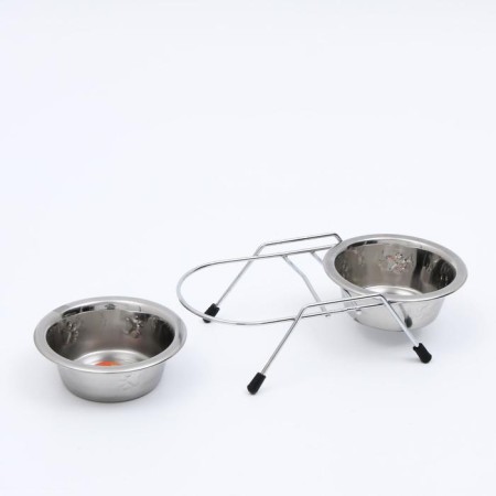 A set of 2 relief bowls on a stand, 2 x 240 ml-2