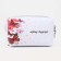 Cosmetic bag with lightning, white/red color