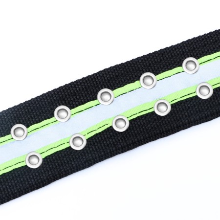 The collar of the four-layer reflective with a swivel 71 x 5 cm, Osh 55-65 cm, black-8
