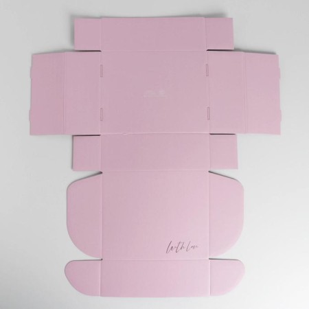 Gift double -sided folding, packaging, “marble”, 27 x 21 x 9 cm-5
