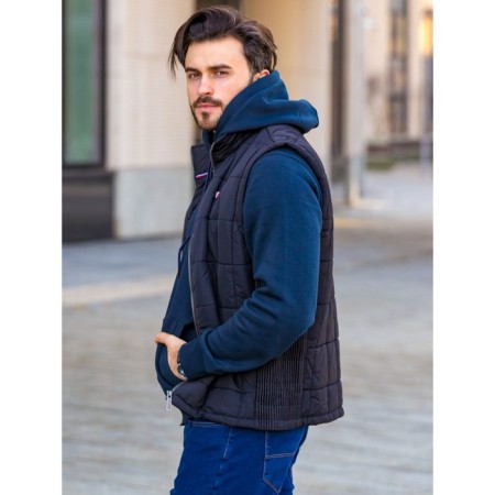 Male ise vest, size 58, black color-5