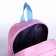 Baby backpack on lightning, external pocket, pink/blue color
