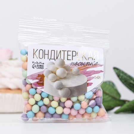 Confectionery sprinkling, matte, 50 g-1