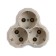 Switch, 3 sockets, 16a, with salary, white