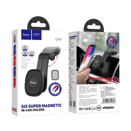 Hoco Ca61 car holder, magnetic, black-9