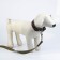 Set: collar (45-60x2.5 cm) leather and leash (150x2.5 cm) canvas, brown color