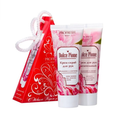 Gift set Dolce Pione: hand cream, 75 ml + hand-shaped handle, 75 ml
