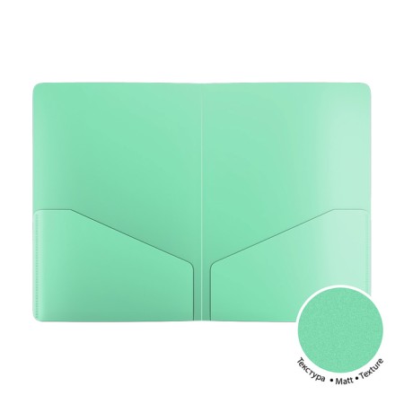 A4, 180 μm, Erichkrause "Matt Pastel Bloom", with 2 pockets, opaque, with embossing "sand", mix-1