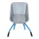 Construction wheelbarrow, single -wheeled: cargo/p 180 kg, volume of 100 l, blue pens