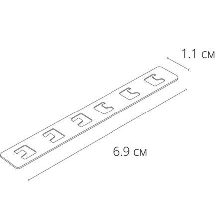 Direct Connector for the Arte Lamp Expert-Ccessories A583006, 1.1x5.9x0.3 cm, black-1