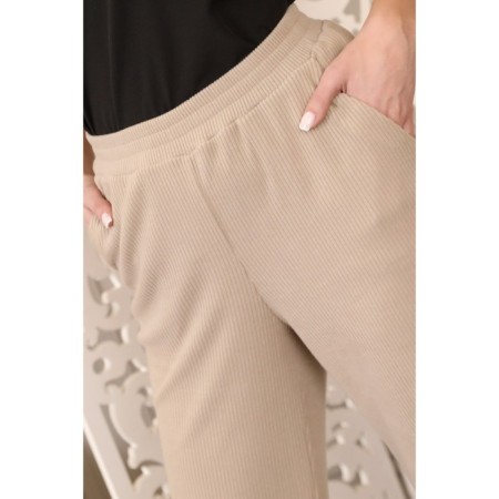 Female suit, size 44, beige color-10