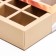 Box for 9 sweets with a shell "coffee with milk", 13.7 x 13.7 x 3.5