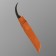 Knife Pchak Sharkhon - Chirchik, Saigak curved, Garda tin engraving. ShH-15 (11-12 cm)