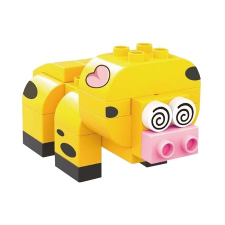 Children's Funky Toys Constructor "Pig", with large blocks, 24 details