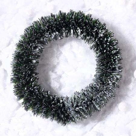Decor "New Year's Wreath", set of 3 pcs., Size 1 pc. -6.5 cm, dark green color-3