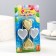 A set of candles for a cake on skewers "hearts", 2.6 cm, 25 g, 4 pcs