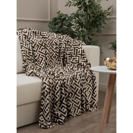 Texrepublic blanket, size 150x200 cm, brown color-3