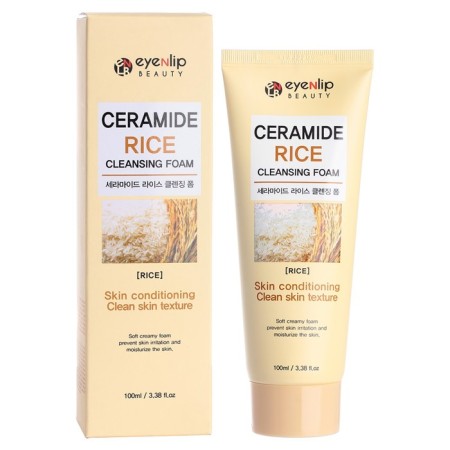 Face foam with rice Ceramide Rice Cleansing Foam 100ml-1