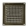 Ventilation grate Zein luxury RM1212Z, 125 x 125 mm, with a grid, metal, gold