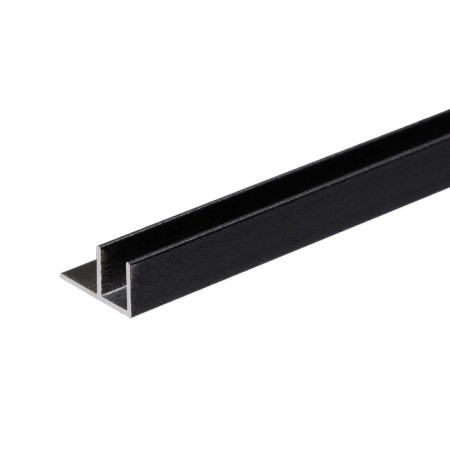 Corner bar for a wall panel (F-shaped) 4 mm, black, 0.6 m-1
