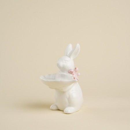 Serving SL Home "Forest Rabbit", 14.5 × 11 × 17.3 cm, white color