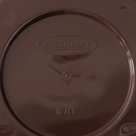 Pot with the pallet "pebbles", 8 l, chocolate color-4