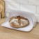 Plastic breadbag "rondo", 34.5 × 27.3 × 16.5 cm, white color