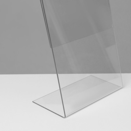 Unilateral stand A5 is vertical, 15 × 7.5 × 21 cm, 2 mm plexiglass, in a protective film-3
