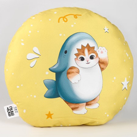 Pillow "Kit in a shark costume"-5