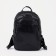 Women's backpack made of artificial leather with lightning, black color