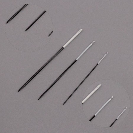 Manual needles Black Sharps, No. 5-10, white ear, 20 pcs