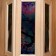 A wooden lampshade "Figure 1" with glass inserts with UV seal, small, 33x29x12cm