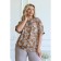 Female blouse, size 58, beige color
