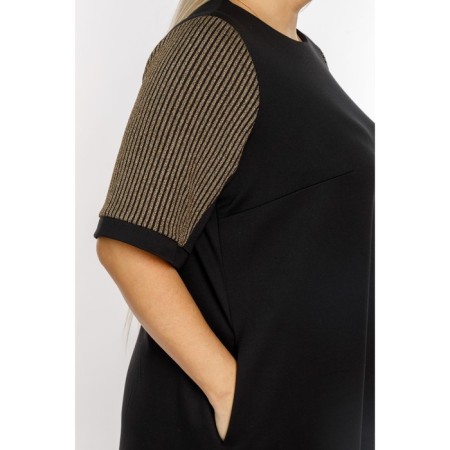 Female dress, size 52, black color-5