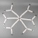 Clamps on elastic band, with regulators, on 4 angles and 2 sides, 2 × 240 cm, white color