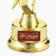 Award figure "You are a star", gold, plastic, 21.5 x 7.5 cm