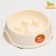 Laping bowl for slow feeding "Paw", 18.5 x 17.5 x 5 cm, beige