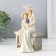 Polystone souvenir "Mom with her daughter, with lavender sit on the bench" 12.5x9.5x17.5 cm