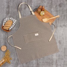 Apron of the Dolyana with a pocket, central brown, 70*65 ± 4cm, 100% HL, Rogozhka