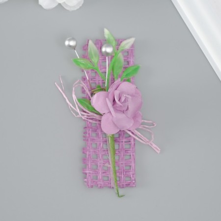 Decorative bouquet "rose" 5x9 cm, lilac