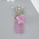 Decorative bouquet "rose" 5x9 cm, lilac