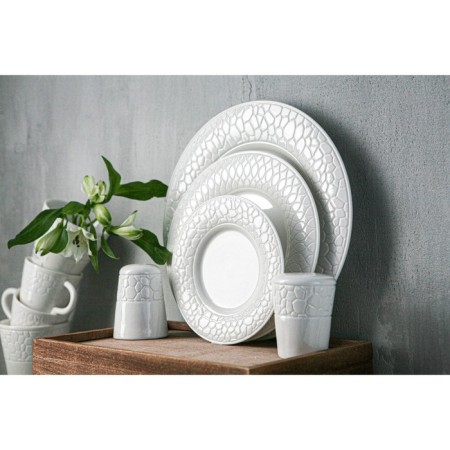 Porcelain dessert plate Magistro Rodos, D = 18 cm, white color-9