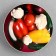 Decorative plate "Vegetables", D = 17.5 cm