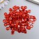Sequins "Zlatka ZL" 6 mm, 10 g, red