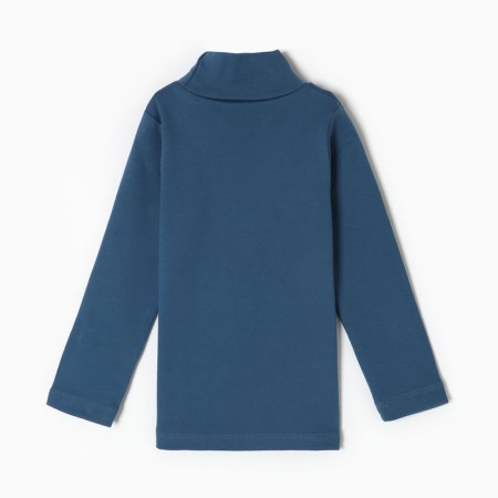 Turtleneck for a boy, jeans color, height 104 cm-3