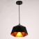 Bayerlux lamp "Anter" E27 40W Black-gold-gold 21x21x15-115 cm