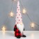 Interior doll "Grandfather Frost in a checkered caftan, a cap in peas" 40x15x8 cm